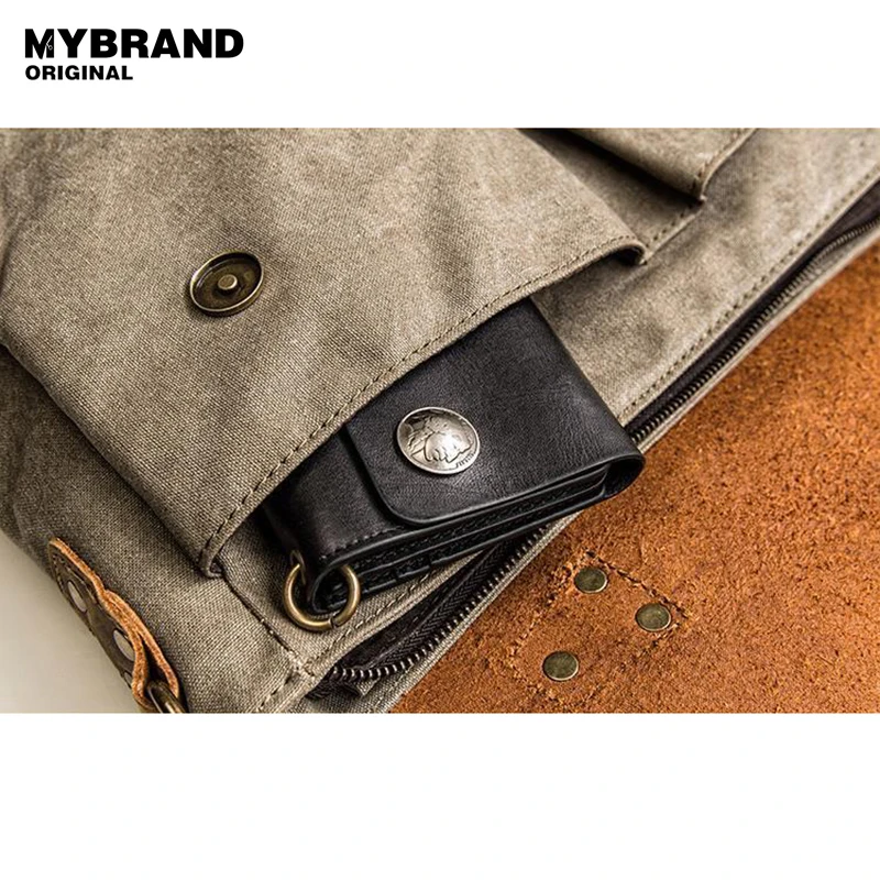 Mybrandoriginal сумка мужская парусиновая сумки старинные ранцы кожаные большой