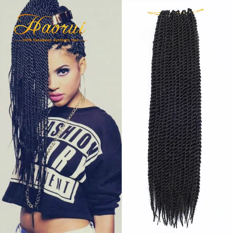 14&quot 18&quot 24roots/pc Havana Mambo Twist Crochet Hair Extensions Senegalese Braiding hair Kanekalon Braids |