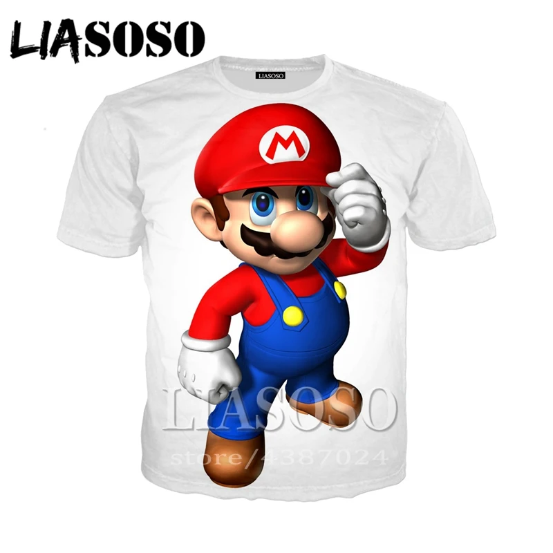 LIASOSO аниме 3d принт футболка для мужчин и женщин модная 2018 Harajuku забавная игра