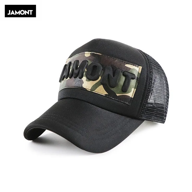 JAMONT 5 панелей летняя бейсболка сетчатая Кепка из искусственной кожи камуфляжная