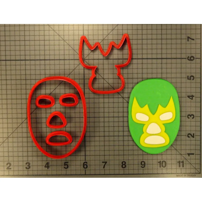 Мультяшная маска для печенья Lucha Libre резак на заказ набор нарезки с 3D принтом