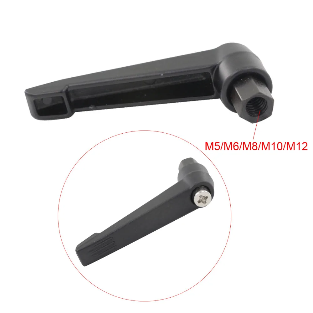 2 шт. M5/M6/M8/M10/M12 внутренняя резьба регулируемая ручка Металлическая резьба черная регулируемая Зажимная ручка рычаг
