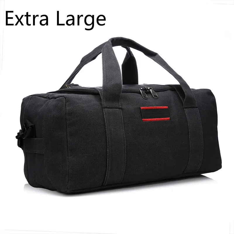Black Extra Large Новинка, вместительные мужские сумки для спортзала, сумка для тренировок, сумка для фитнеса, путешествий, спортивная сумка для спорта на открытом воздухе, Женская Холщовая Сумка для занятий йогой - Цвет: Black Extra Large