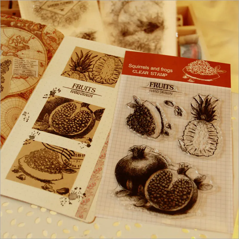 

Cute Flower crystal ball silicone transparent Clear Stamps for scrapbook DIY Photo album Rubber Stamps