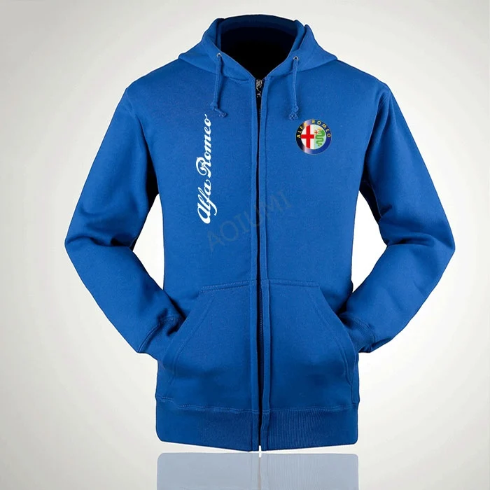 Свитшот Alfa Romeo для мужчин и женщин повседневная однотонная толстовка на молнии