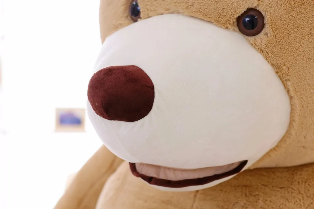 Супер гигантский плюшевый мишка 260 см большой коричневый мягкая игрушка подушка