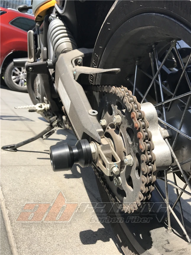 Защитные накладки на заднее колесо для Ducati Scrambler / 800 2015 2016 2017 2018|crash sliders|crash bobbinssliders