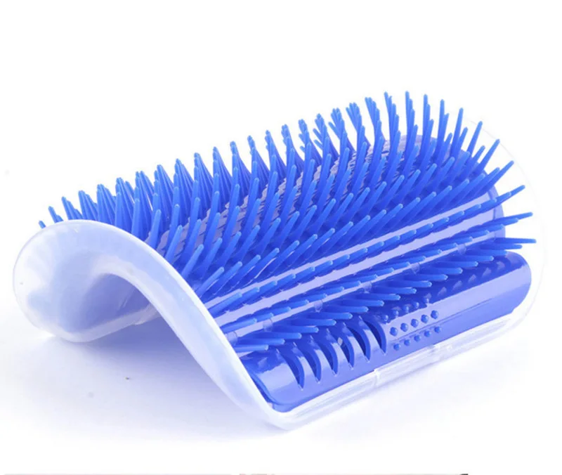 Щетка для домашних животных угловая щетка волос Массажная кошка мята щенок