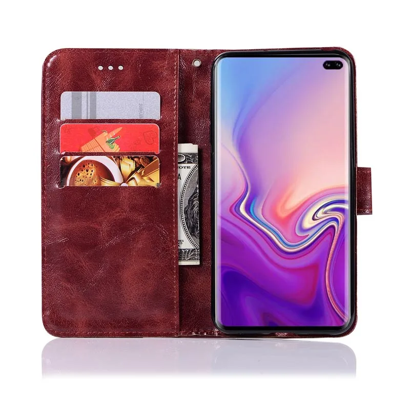 Ретро чехол для Samsung Galaxy S10 S8 S9 Plus S7 S6 Edge кожаный флип Note 9 8 5 S5 S10E Lite чехол|Бамперы| |