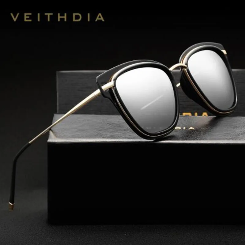 VEITHDIA модные кошачий глаз Hd поляризационные солнцезащитные очки женские UV400