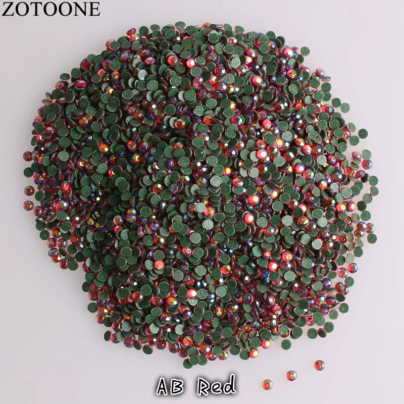 ZOTOONE 1440pcs SS16 Crystal AB Rhinestone 2mm Thermal Adhesive Wedding Dress Strass Hotfix DIY Flatback For Clothes | Дом и сад
