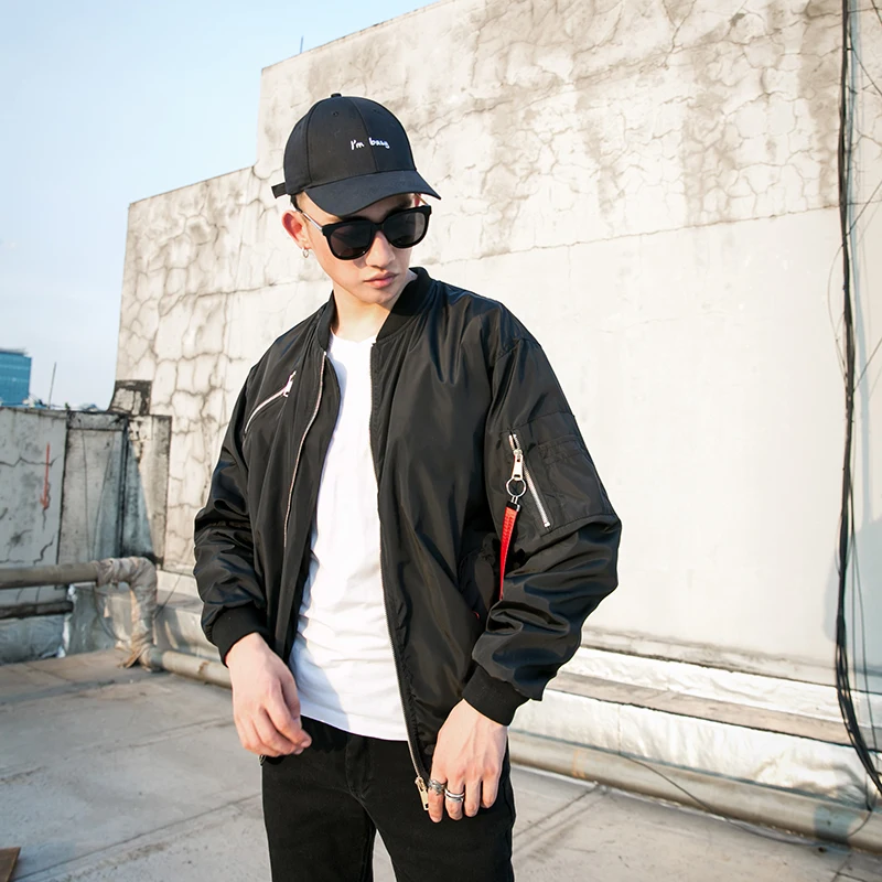 Пары Осень корейский стиль Свободные Студенческие пальто мужской личности пилот