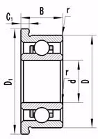10 шт./лот P0 f695 ZZ f619/5 ddlf-1350zz 5*13*15*4*1 мм фланец втулка шарикоподшипник | Обустройство