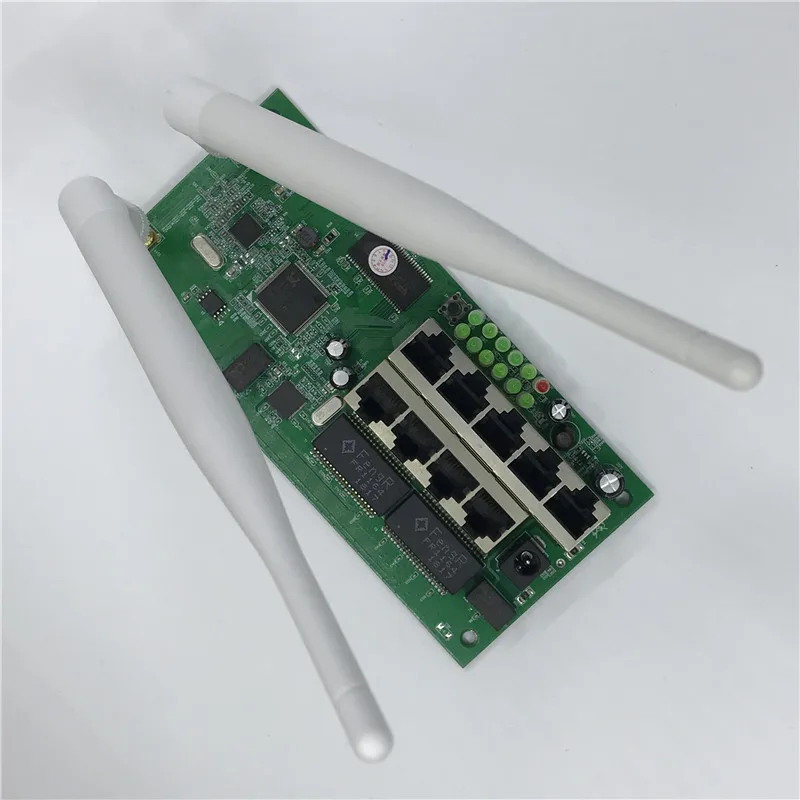 OEM 9 poort беспроводной маршрутизатор moederbord модуль пользовательский schroef gat