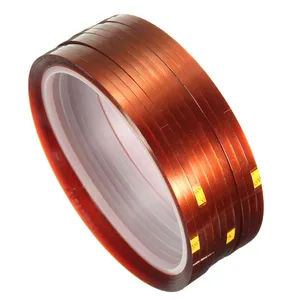 Термостойкая клейкая лента, коричневого цвета, 33 м х 3 мм, 10 рулонов