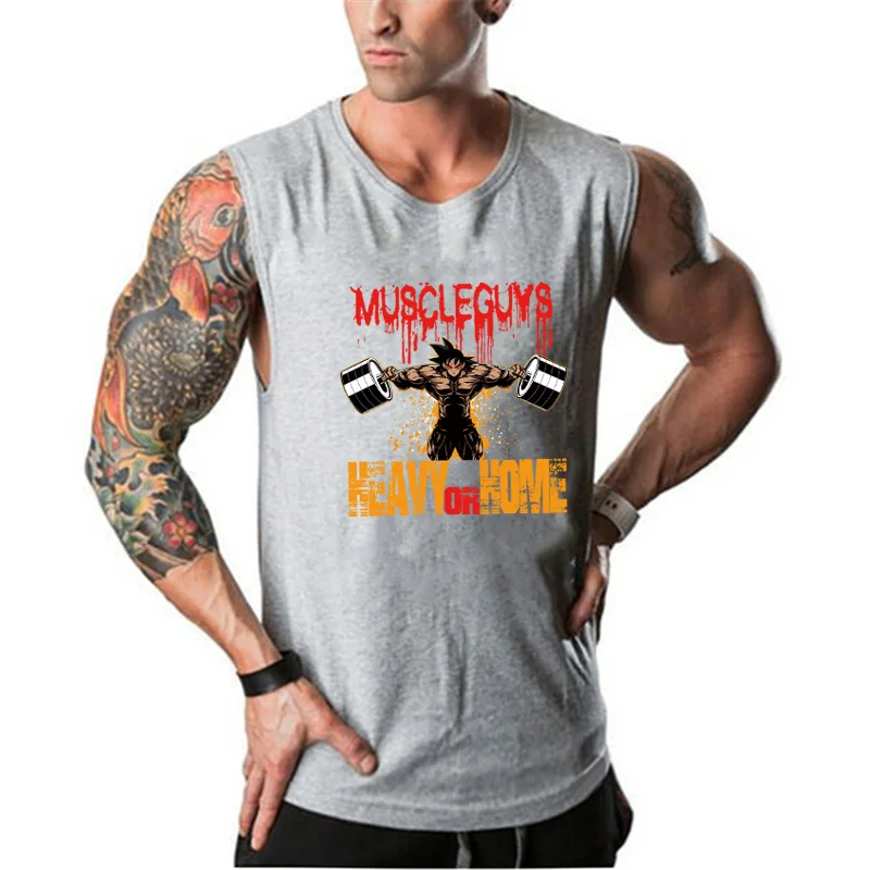 Muscleguys, майка для бодибилдинга, мужская хлопковая одежда, летняя майка для тренировки фитнеса, жилет для тяжелой атлетики, майка без рукавов
