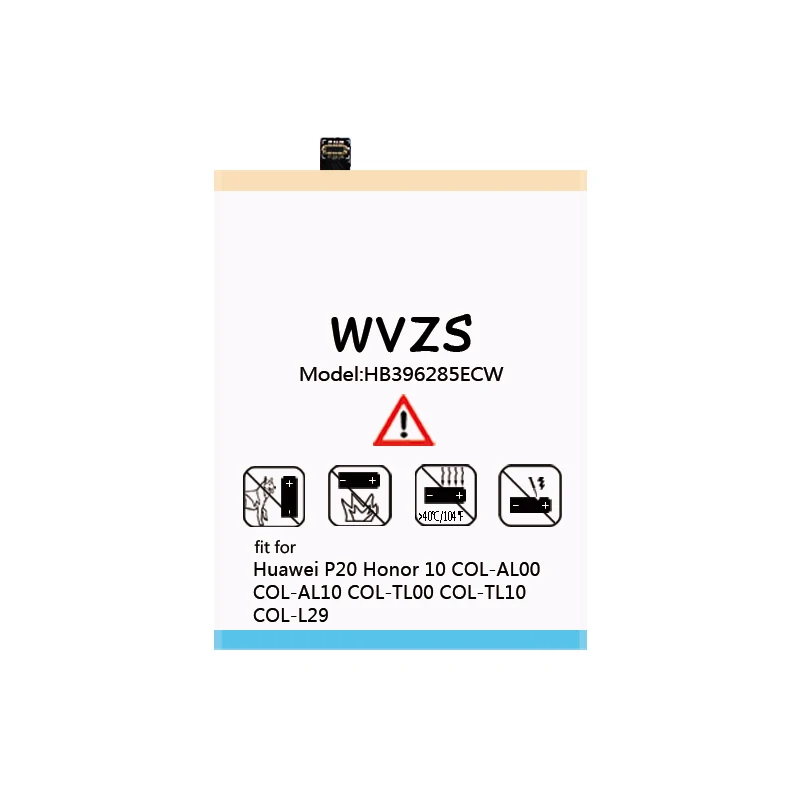 Wvzs 4500 мАч литий-полимерный аккумулятор Батарея HB396285ECW для huawei P20 Honor 10 COL-AL00 COL-AL10
