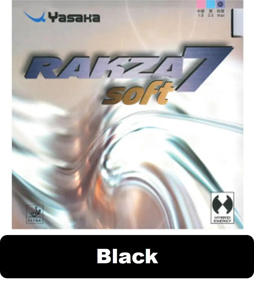 Yasaka RAKZA 9 RK9 RK 7 RK 7 мягкие прыщи для настольного тенниса, резиновая губка hybid energy Pips-In для пинг-понга Tenis De Mesa - Цвет: rk7 soft max black