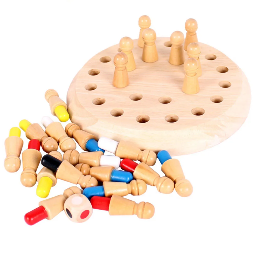 Детская Деревянная шахматная палка с памятью настольная игра упражнения детские