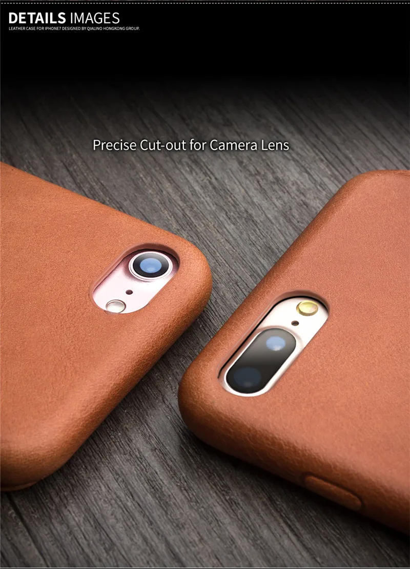 QIALINO тонкий кожаный чехол для iPhone 7 8 Plus, кошелек из натуральной кожи, откидная крышка для Apple iPhone 7 8 Plus, роскошная Ретро сумка