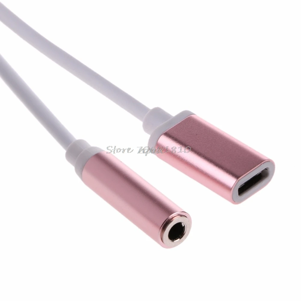 USB Type C к 3 5 мм разъем для наушников аудио разветвитель AUX конвертер адаптер кабель