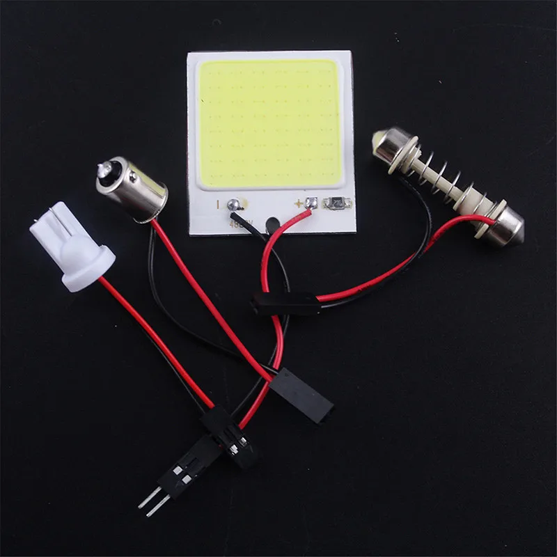 10 компл. Тюнинг автомобилей COB 48 smd-микросхему супер белый светодиодные лампы