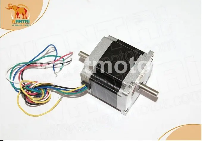 Лучшие продажи! Wantai 6-lead Nema23 шаговый двигатель двойной вал 57BYGH420B 185oz-in 56 мм 2A CE ROHS ISO