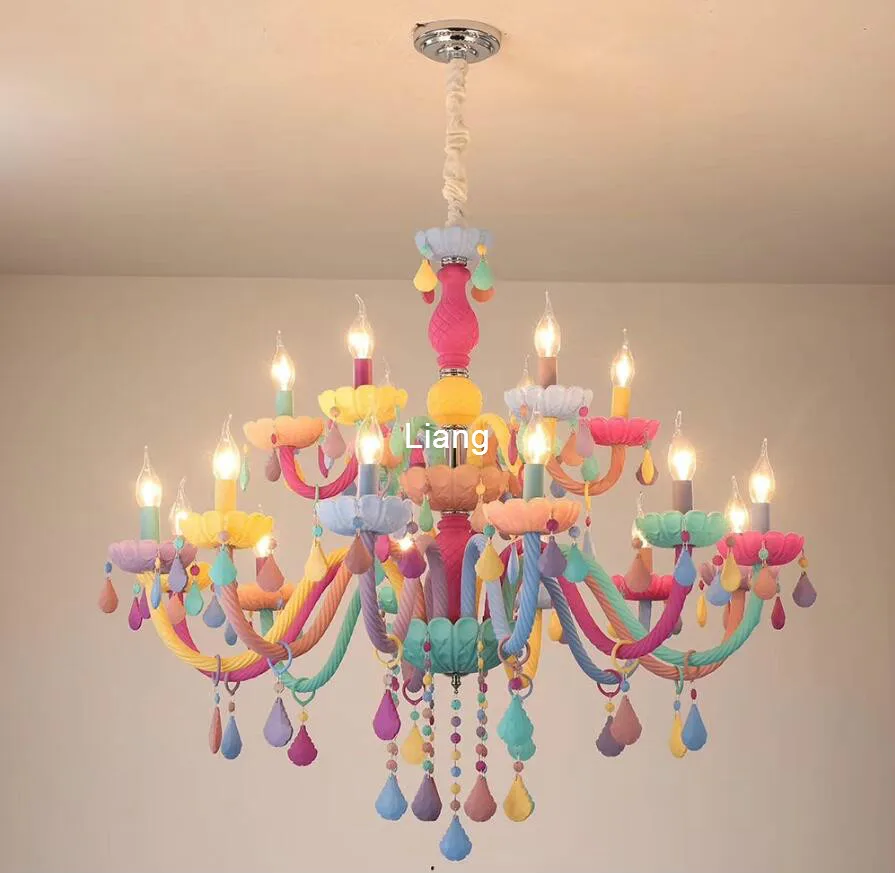 Современная искусственная люстра хрустальная романтическая современная