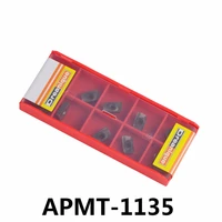 2017 high quality apmt1135pdr 10pcsbox cnc cutting tools tungsten carbide milling inserts cutter for milling tool bap 300r