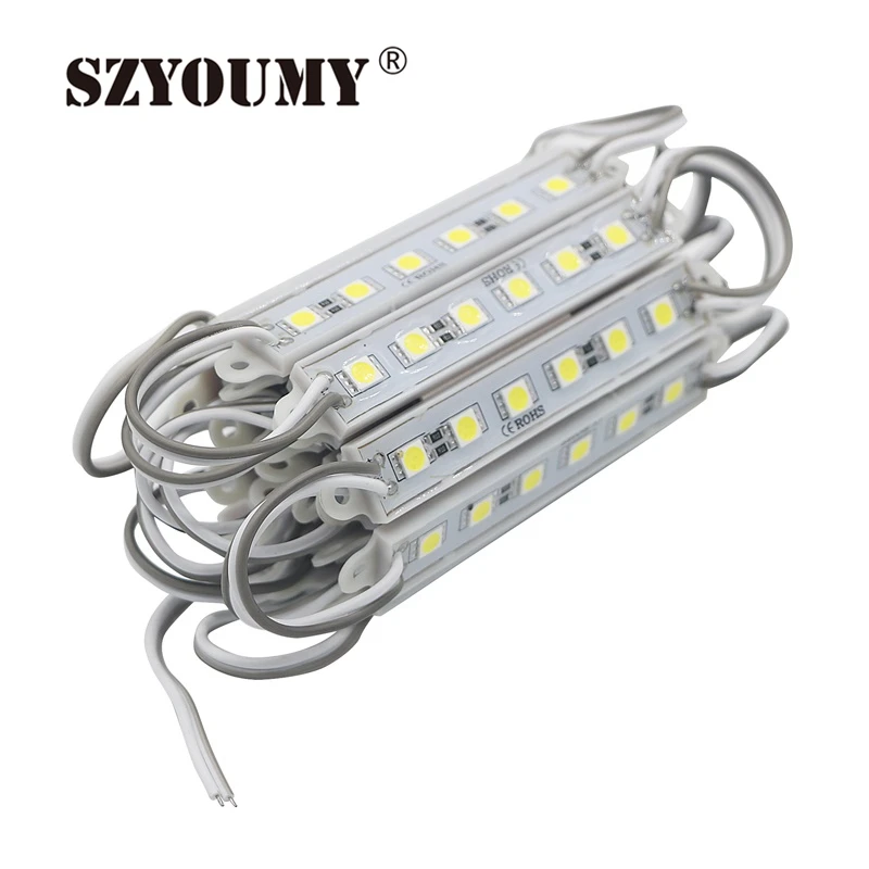 SZYOUMY 200 шт./лот 5050 6 светодиодный модуль освещения DC12V водонепроницаемые