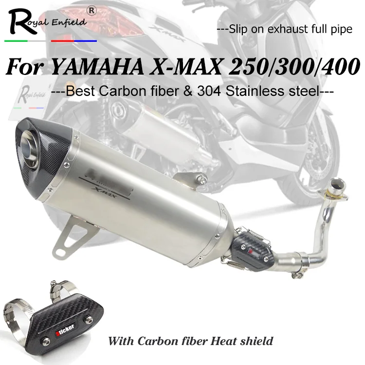 Выхлопная полная система X max 250 300 выхлопная труба для мотоцикла средний