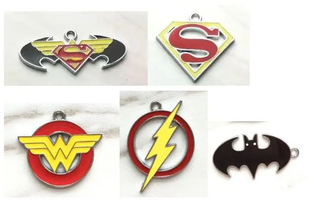 Лот 100 шт. Новые Мстители Супермен Супер женщина флэш Бэтмен Логотип