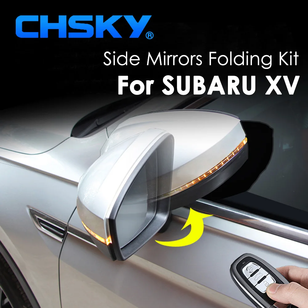 Автомобильное боковое зеркало CHSKY набор складных зеркал для Subaru XV GJ GP 2011 2016