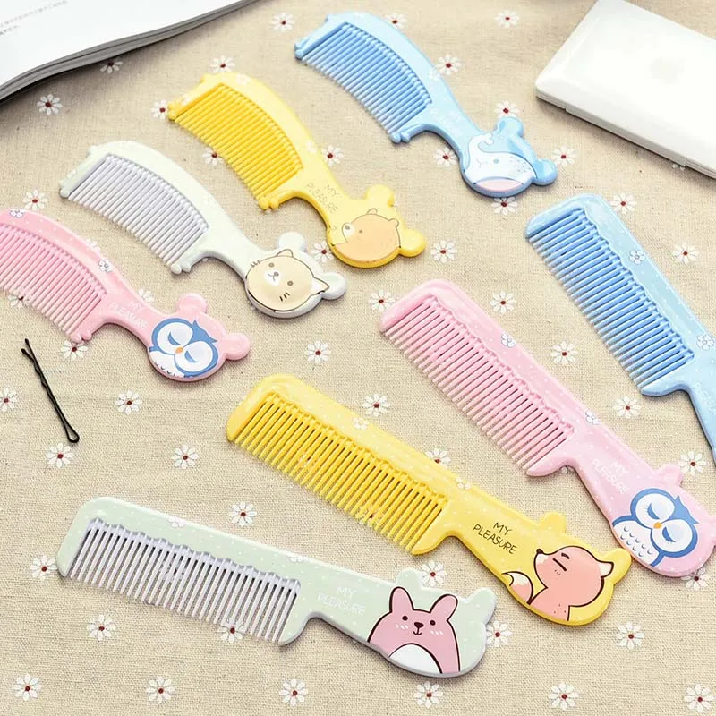 2 шт. (1 большой + 1 маленький) Безопасная щетка для волос новорожденных детская