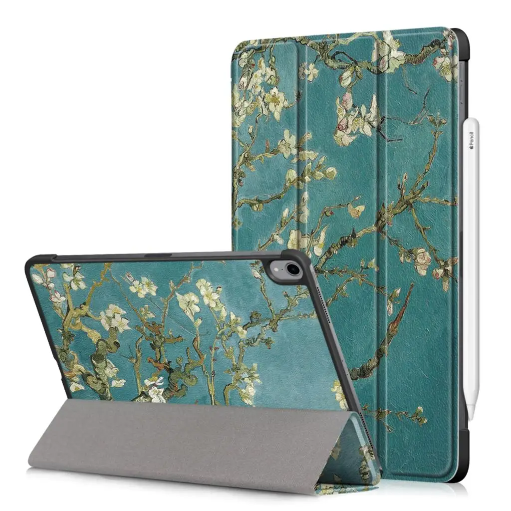 DULCII чехол для i Pad Pro 11 дюймов 2018 с рисунком трехкратный Стенд кожаный Смарт-Чехол
