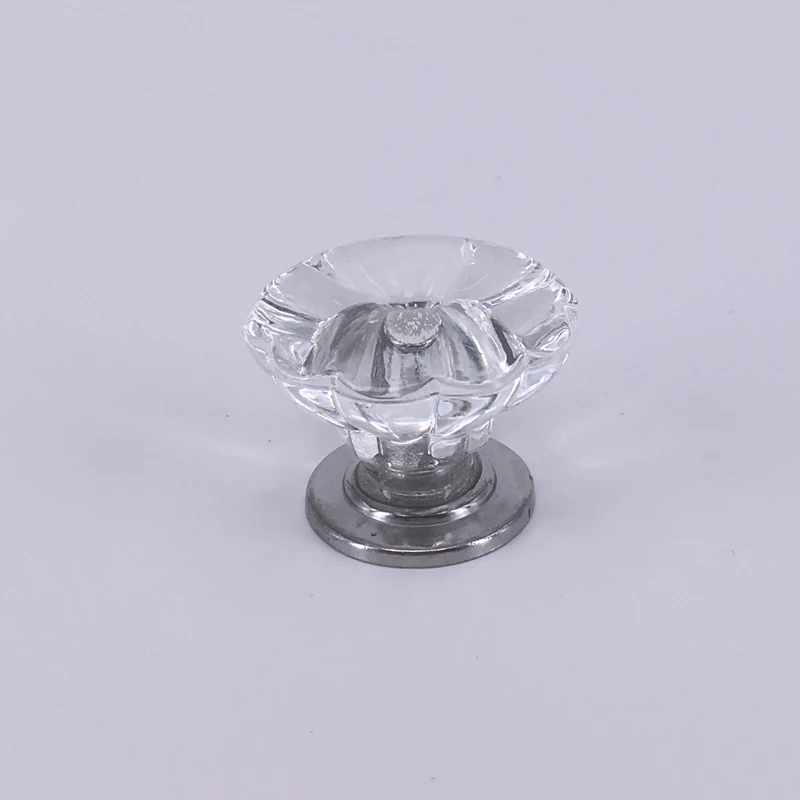 20PCS 30mm Clear Acrylic Crystal Drawer Pulls Furniture Knobs for Kids Room Door Cabinet Wardrobe Dresser Plastic Pull Handle |