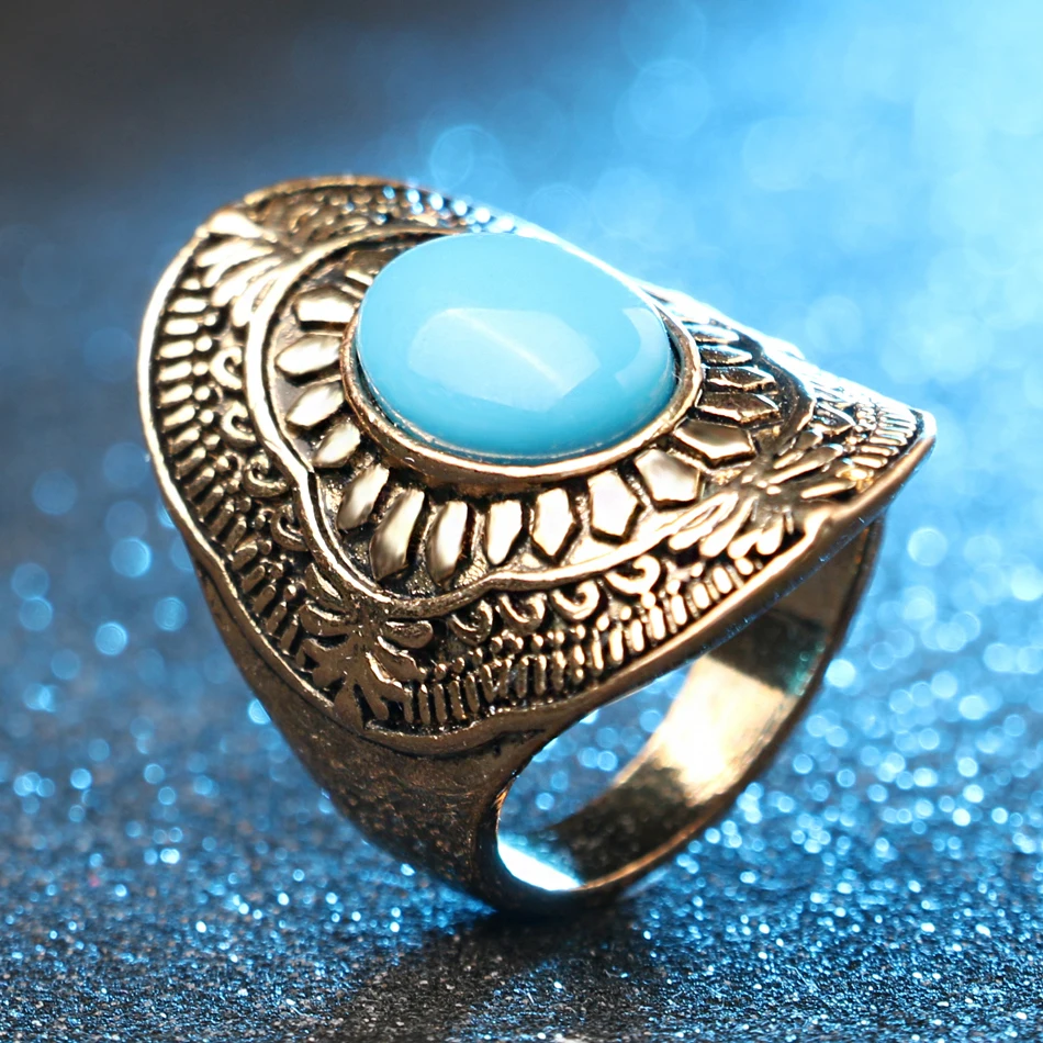 Новинка 2017 модное большое кольцо для женщин винтажное ювелирное изделие