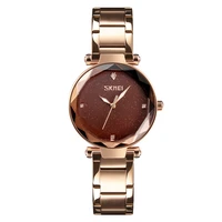 skmei 9180 quartz women watch elegant top brand luxury ladies simple casual womens wristwatch stainless steel watch reloj mujer