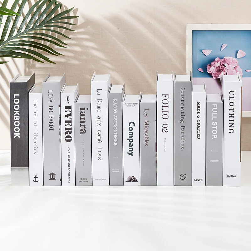 Nordic Modern False Book Prop Simulation Book Bedroom Wine Cabinet Bookshelf Ornaments Crafts Store Bookcase Decoration Display