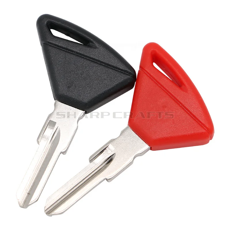 Middle Right Slot Motorcycle Blank Key Uncut Blade For Aprilia Tuono Apulia RSV4 1000 RSV RSV1000 Dorsoduro 750 1200 Black Red