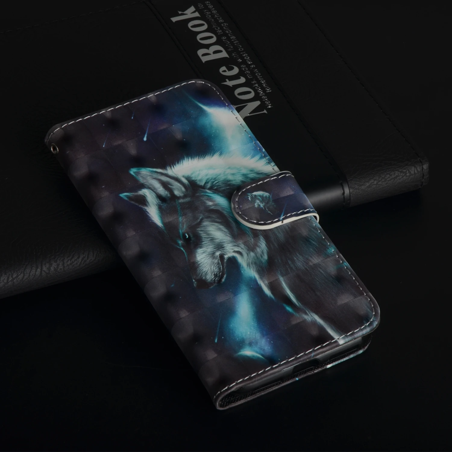 Книга чехол для телефона для Xiaomi Mi 8 SE A1 A2 Lite Max 2 откидная Обложка для бумажника, кожаная 3D чехол с крышкой и узором с ремешком для руки с отделением для карт