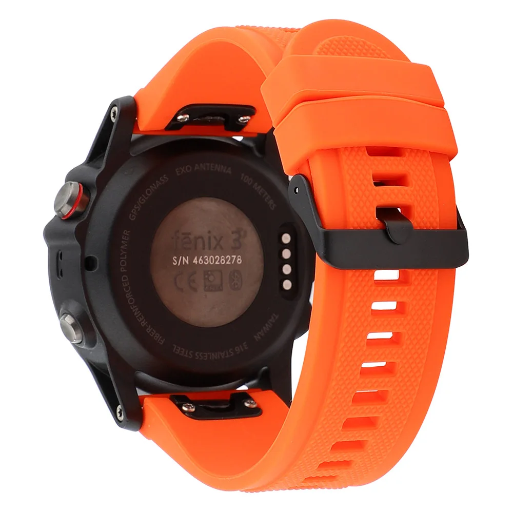Quick Fit Силиконовый ремешок для часов 20 мм/22 мм/26 мм для Garmin Fenix 5X/5X Плюс/5S/5/3/3HR/Forerunner 935/Quatix 3/5 резиновый ремешок