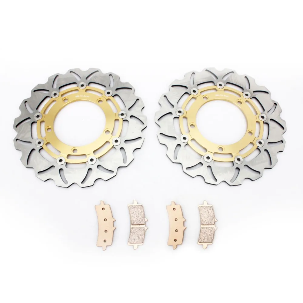 BIKINGBOY Front Brake Disks Discs Rotors Pads For Suzuki GSX 1300 R GSX1300R Hayabusa 2013 2014 2015 RAL3 RAL4 RAL5 13 14 15 | Автомобили