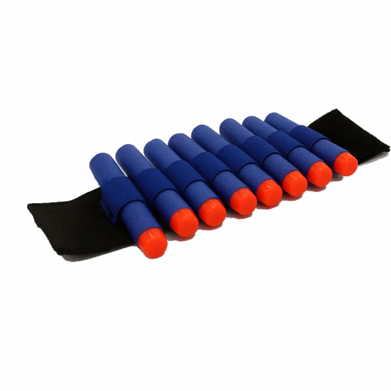 Blue wrist Заправка дротиков пули для Nerf N-strike элитная Серия бластеров детский игрушечный пистолет синие мягкие пули поролоновые пистолеты аксессуары - Цвет: Blue wrist