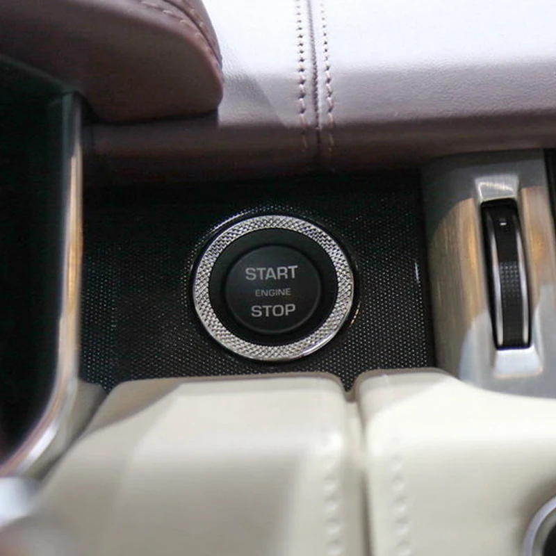 Автомобильный Запуск двигателя кольцо Накладка для Land Rover Discovery Sport Range Evoque Vogue