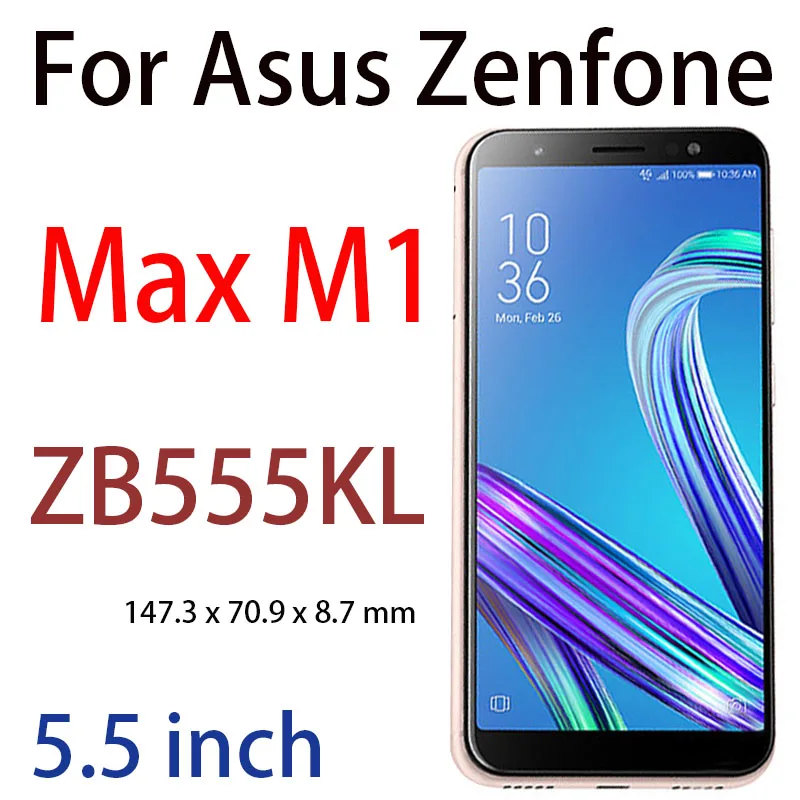 Max M1 ZB555KL С уровнем твердости 9 H закаленное Стекло для Asus Zenfone max pro M2 ZB631K ZB633KL M1 ZB601KL ZB555KL 5 ZE620KL 4 ZC 520 554 KL плюс ZB570TL 6 ZS630KL - Цвет: Max M1 ZB555KL