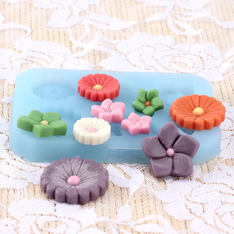 Силиконовые формы Fondant (сахарная) пресс форма для торта в виде цветка
