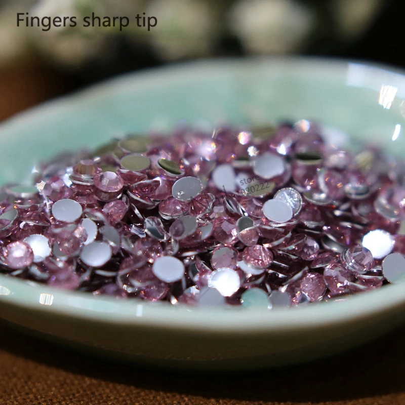 

1000 шт 5 мм светильник розовый 14 Граней Смолы круглые стразы сверкающие стразы s украшение для ногтей Сделай Сам N03