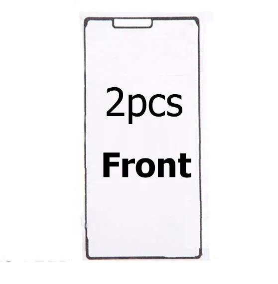 2PCS Front Glue Дисплей клейкая лента для sony Xperia Z3 L55T L55U D6633 D6603 D6653 задний стеклянный корпус водонепроницаемый клей 3 М наклейка клей - Цвет: 2PCS Front Glue