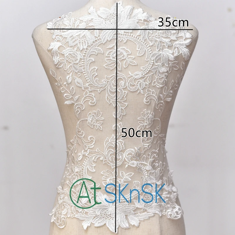2017 французская кружевная ткань цвета слоновой кости вышивка Кружевная